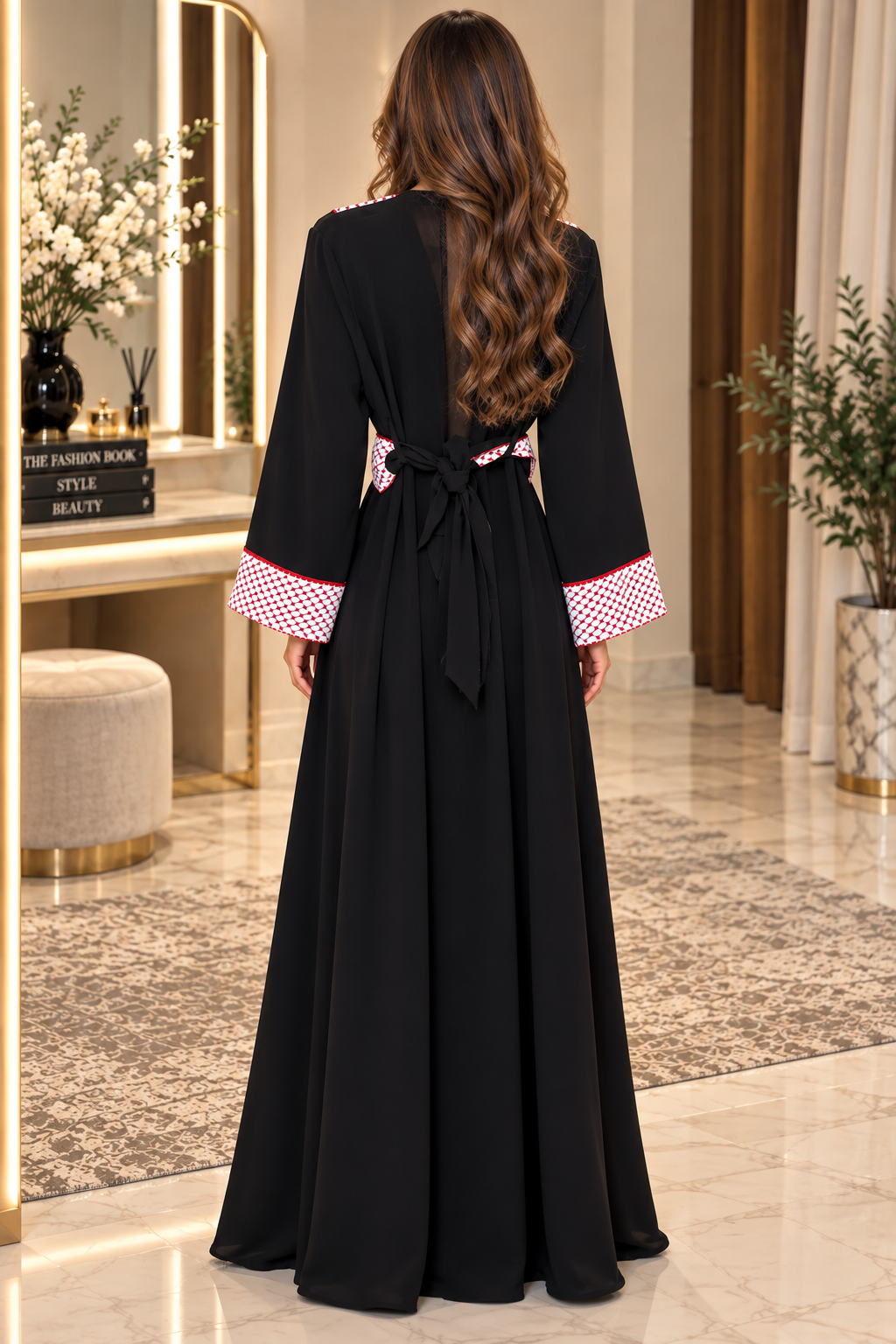 Embroidered Jordanian Keffiyeh Bisht – Traditional Heritage Design