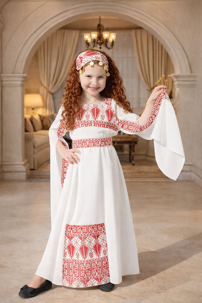 Circassian Girls Chiffon Heritage Dress | Circassian Dress