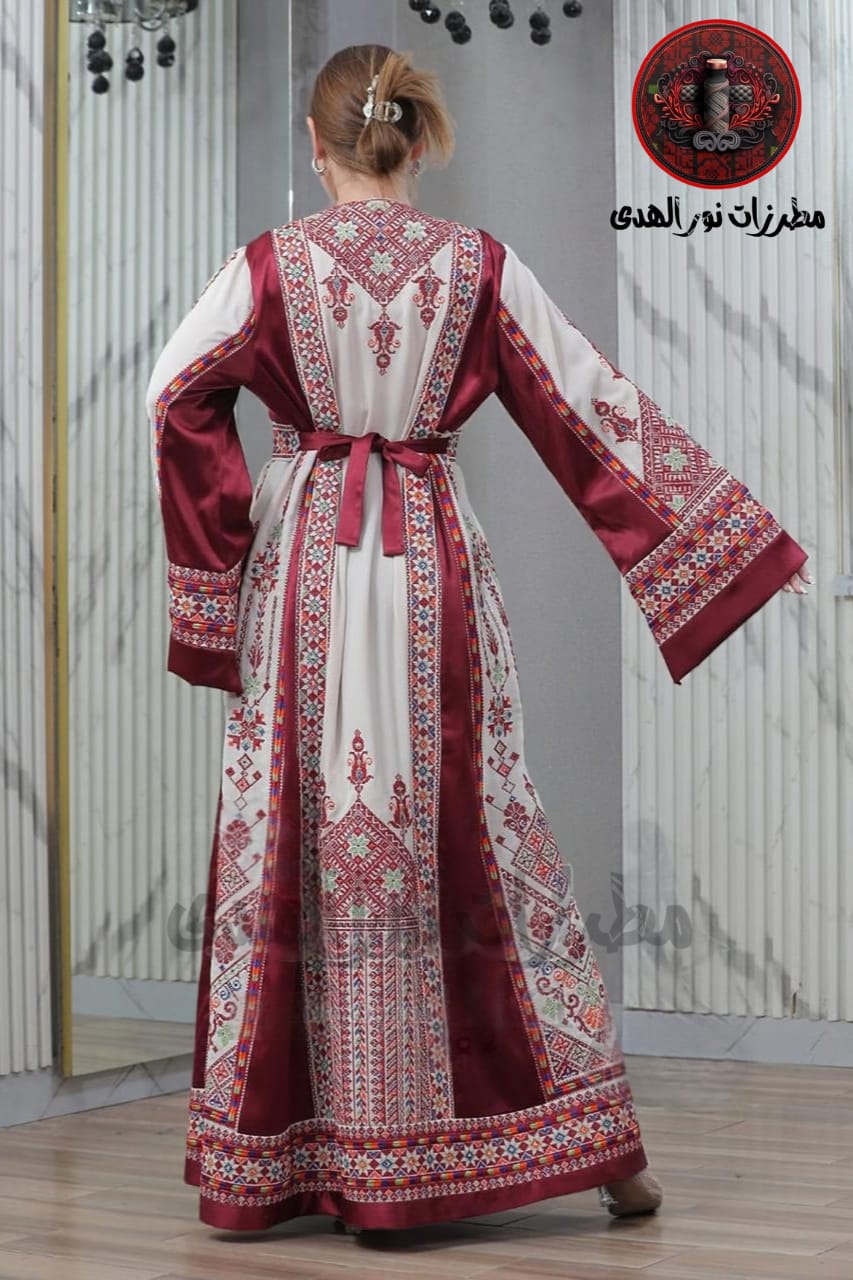 Sundus Embroidered Thobe | Traditional Heritage Dress