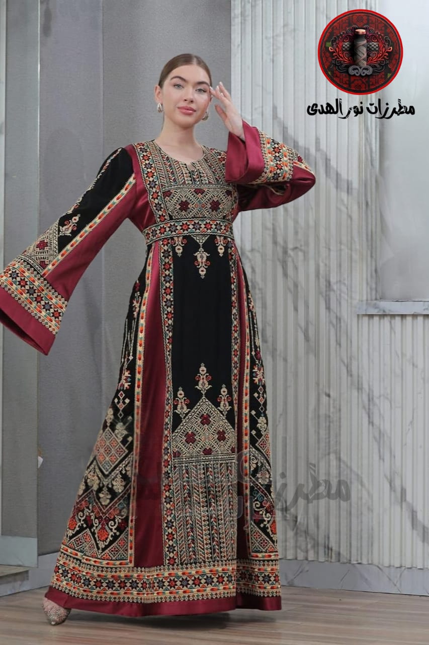 Sundus Embroidered Thobe | Traditional Heritage Dress