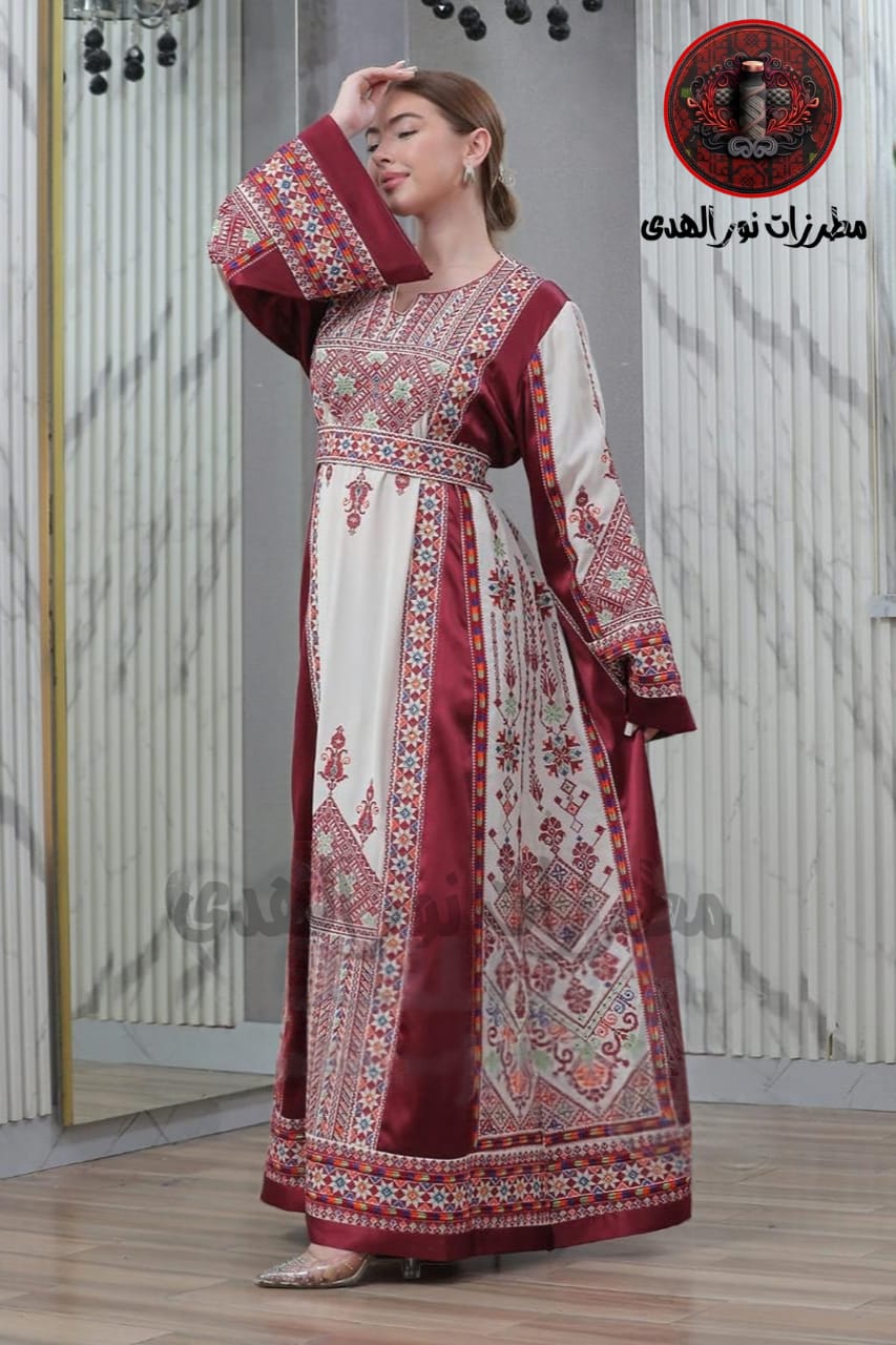 Sundus Embroidered Thobe | Traditional Heritage Dress