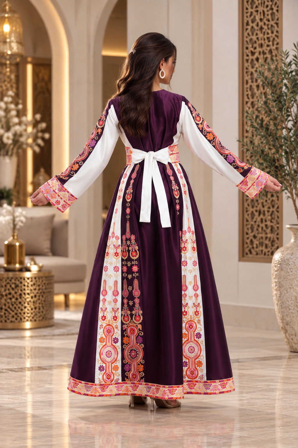 Traditional Embroidered Thobe – Elegant Heritage Gown