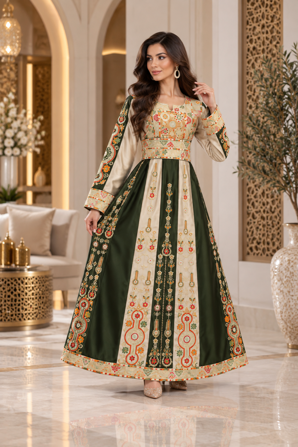 Traditional Embroidered Thobe – Elegant Heritage Gown