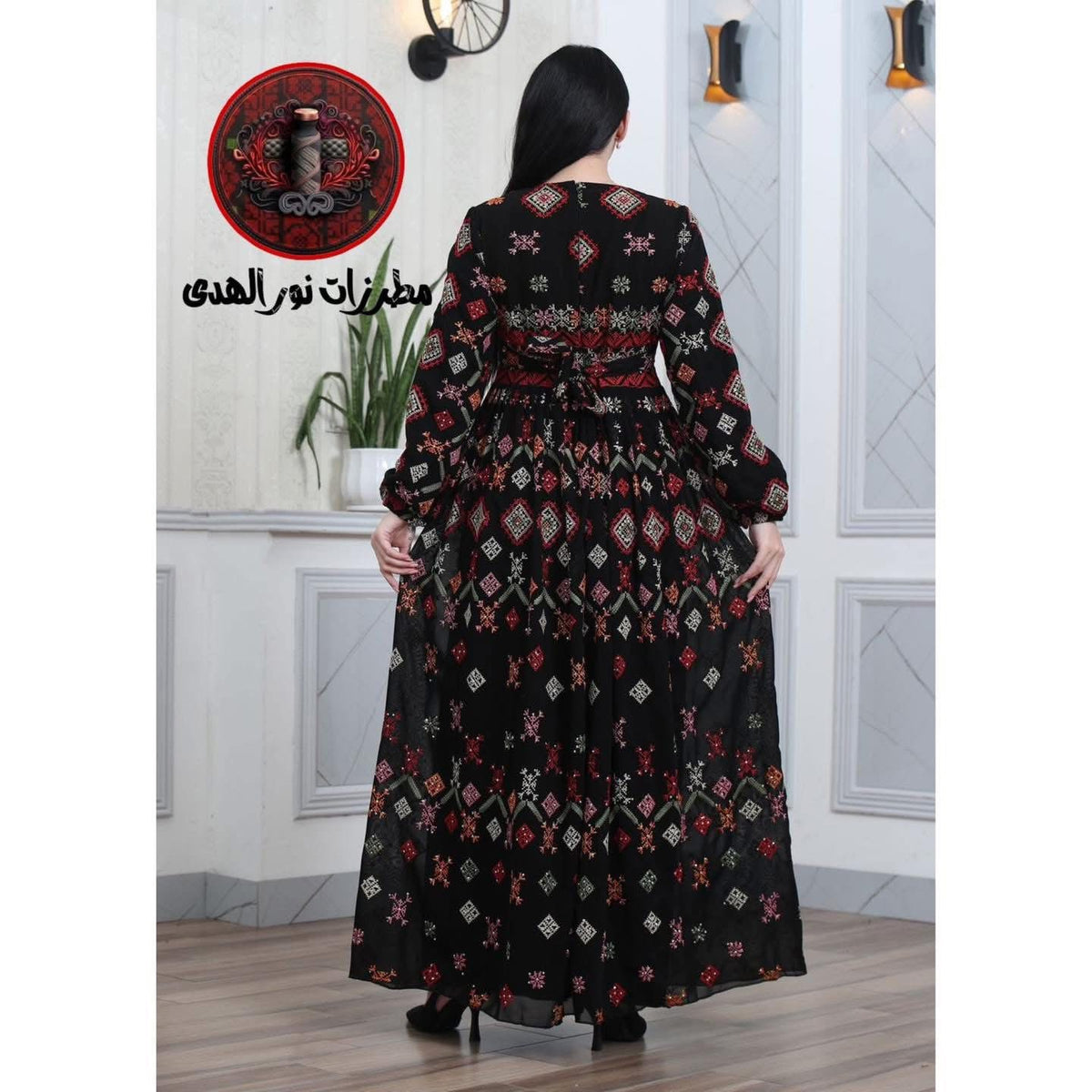 Royal Mix Talas Embroidered Thobe – Elegant Traditional Luxury Dress