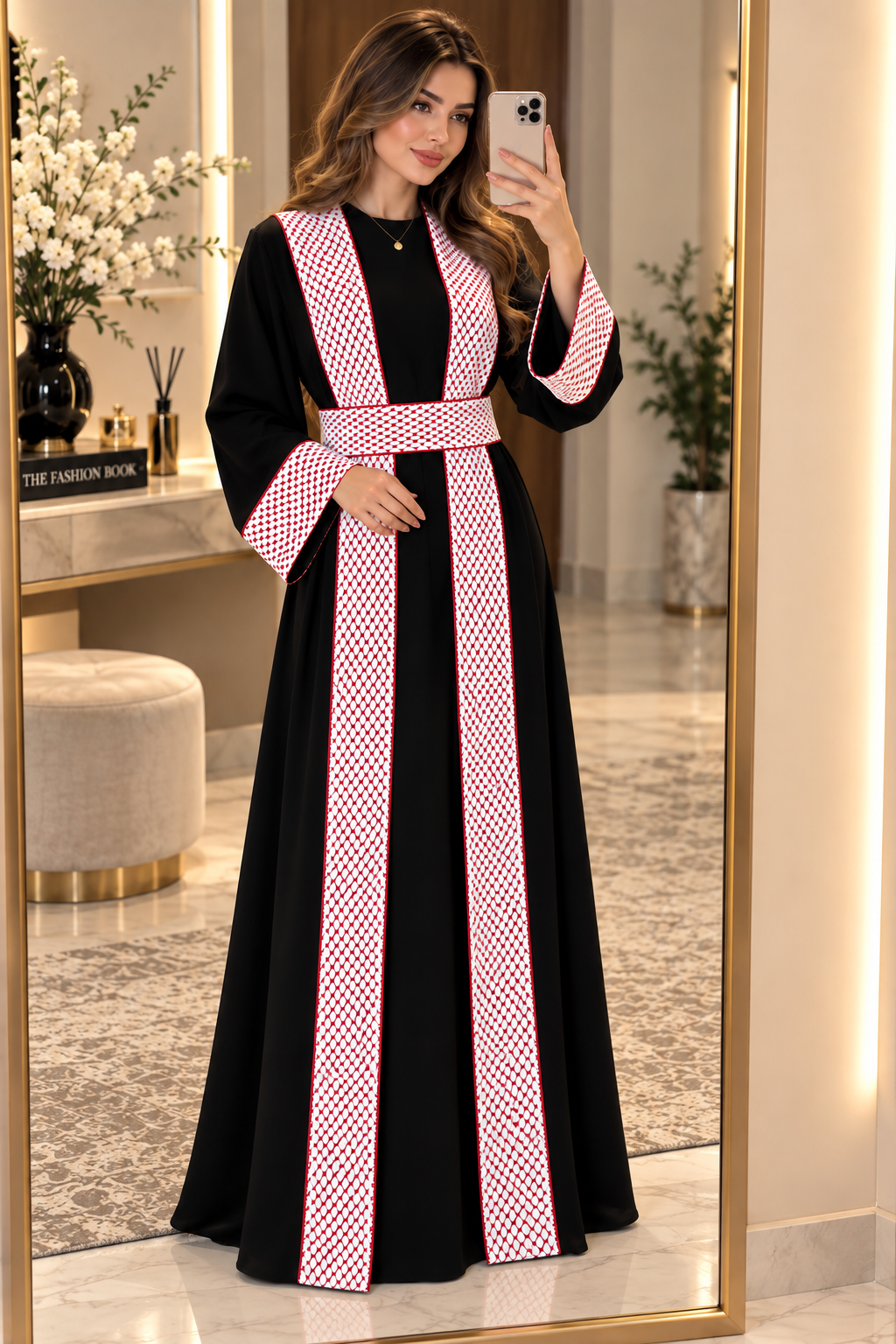 Embroidered Jordanian Keffiyeh Bisht – Traditional Heritage Design