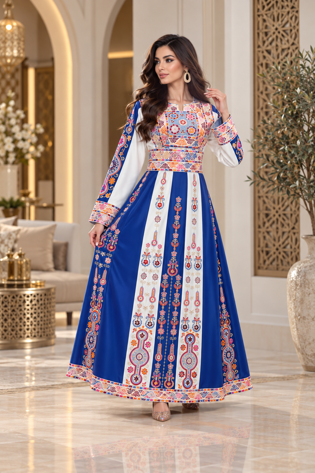 Traditional Embroidered Thobe – Elegant Heritage Gown