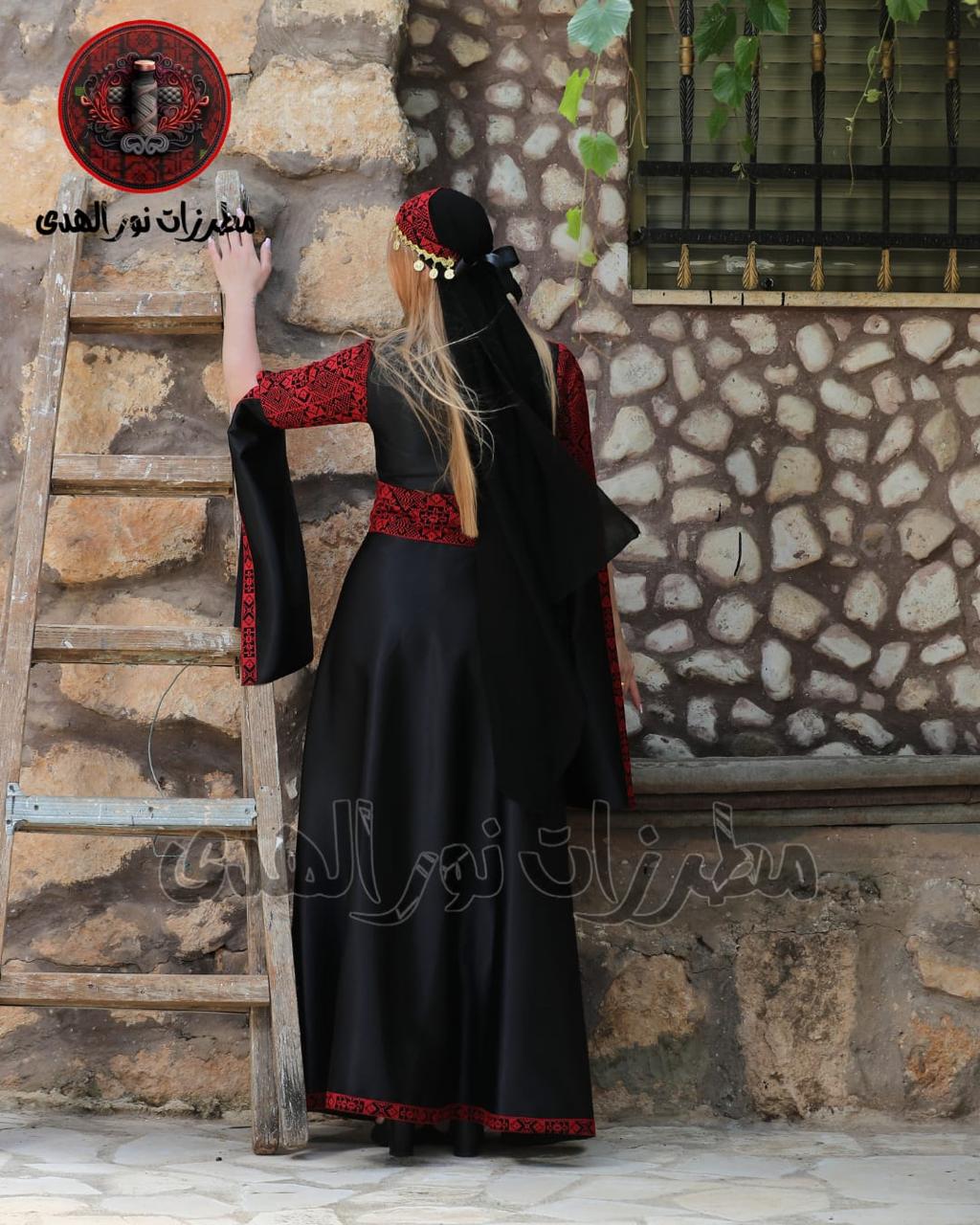 Embroidered Thobe With Hand band Jordanian & Palestinian Traditional{Tamer Henna Thobe}