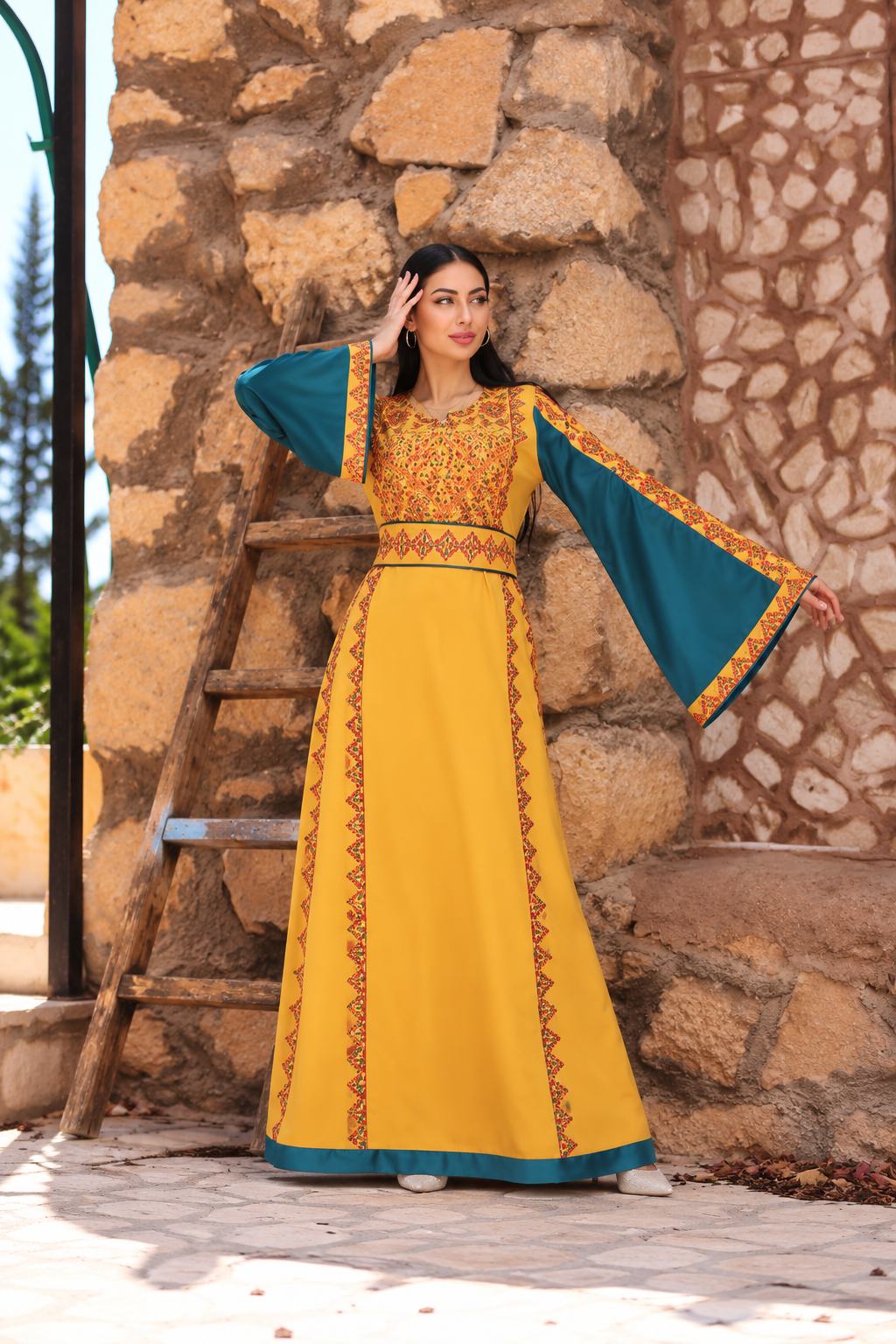 Al Tashareef – Luxury Traditional Embroidered Dress | Elegant Heritage Wear