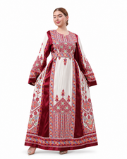 Sundus Embroidered Thobe | Traditional Heritage Dress