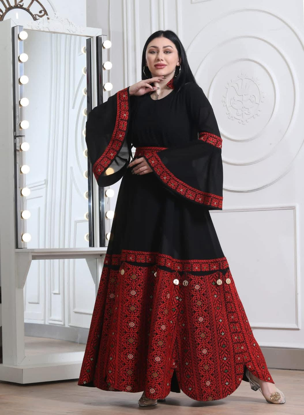 ثوب الدمعة الستاتي، Teardrop Women's Chiffon Dress
