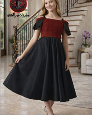 فستان محير البناتي، Mohayyar Girls Satin Heritage Dress