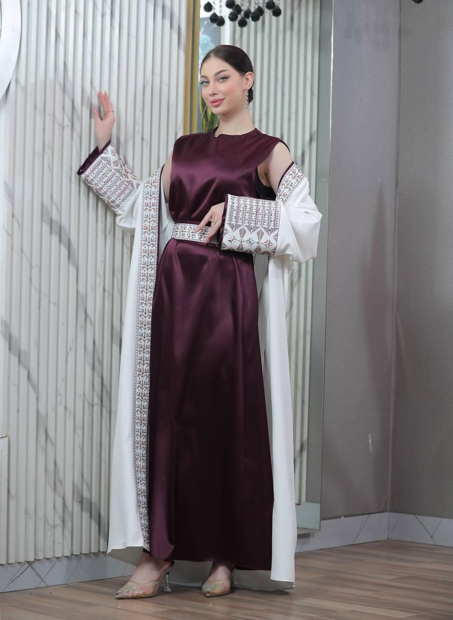 بشت ستاتي قطعتين، Women's Two-Piece Heritage Bisht Set