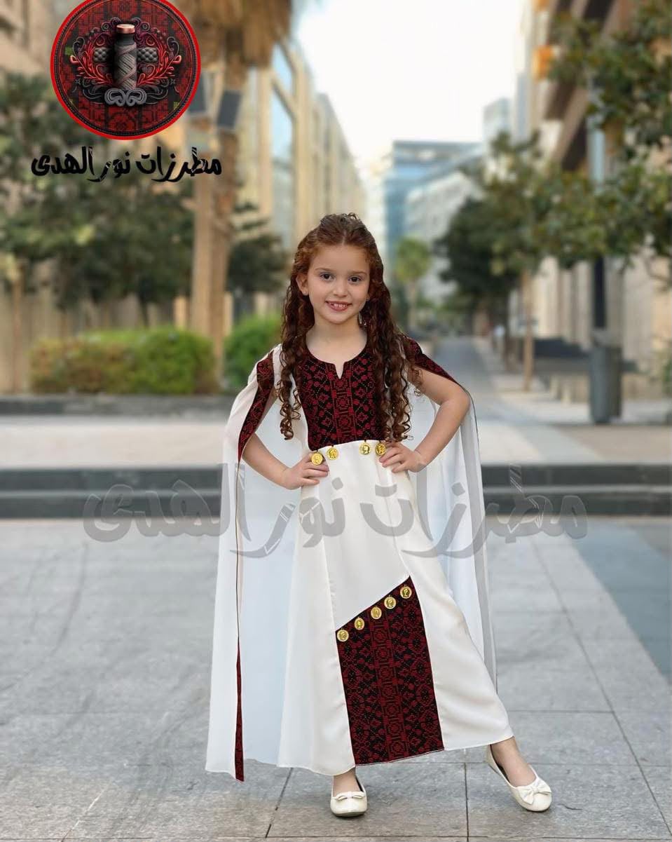 Girls' Chiffon Heritage Dress | Thoub Banati