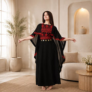 Women's Embroidered Chiffon Heritage Dress | Thoub Al Harmala Al Sharkasi Al Mutaraz