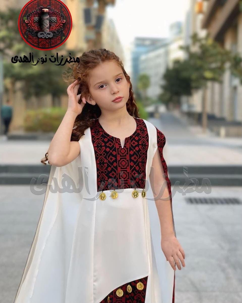 Girls' Chiffon Heritage Dress | Thoub Banati