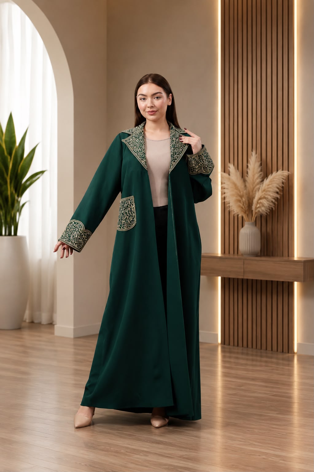 Women's One-Piece Barbie Fabric Heritage Bisht | Bisht Satati