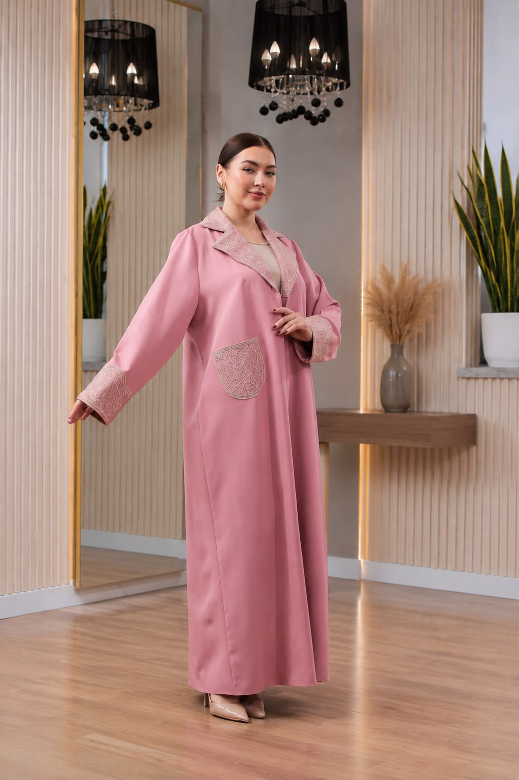 Women's One-Piece Barbie Fabric Heritage Bisht | Bisht Satati