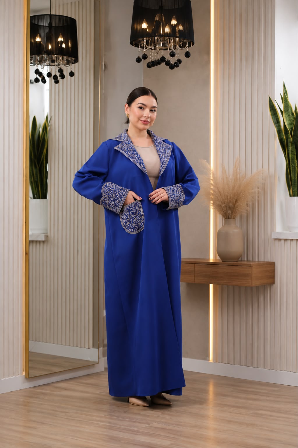 Women's One-Piece Barbie Fabric Heritage Bisht | Bisht Satati