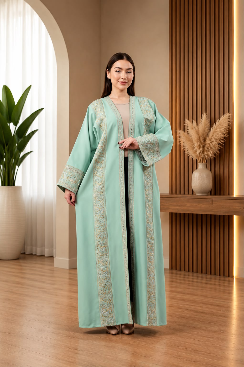 Women's One-Piece Barbie Fabric Heritage Bisht | Bisht Satati